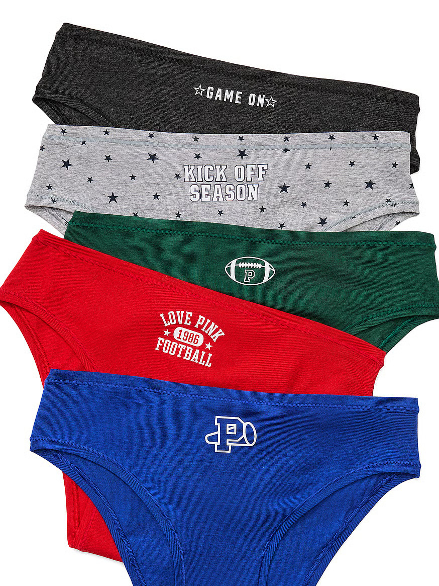 Buy 5-Pack Cotton Cheeky Panties, Game Day Pack - Order Panties online - PINK US | Victoria's Secret (US / CA )