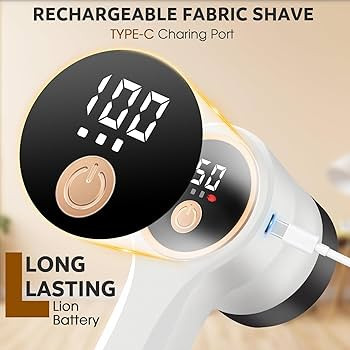 Rechargeable Fabric Shaver,Lint Remover with Digital Display,Electric Portable Sweater Shaver Lin... | Amazon (US)