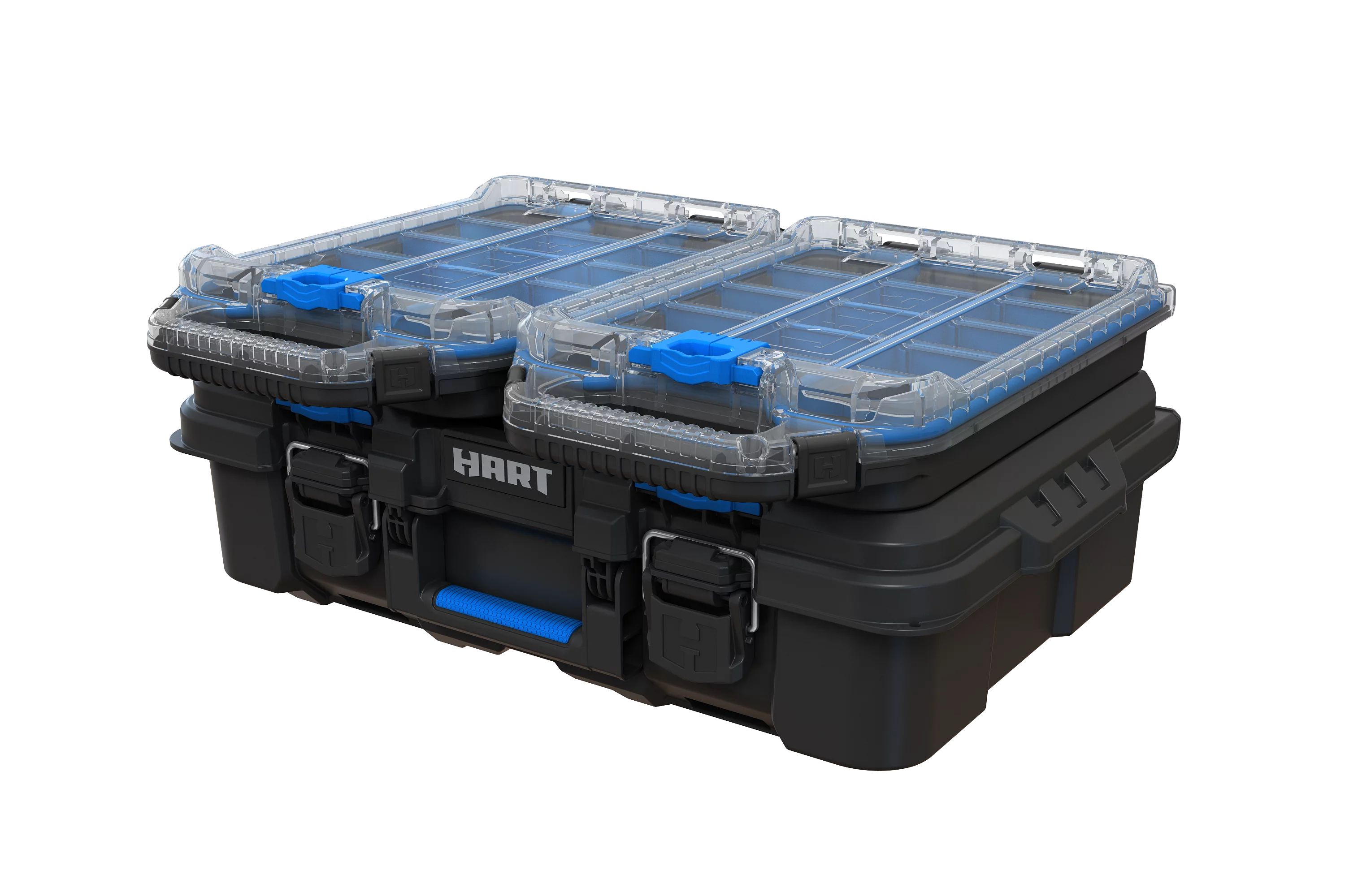 HART Stack System Tool Box with (2) Half Stack Low Profile Customizable Organizers, Fits Modular ... | Walmart (US)