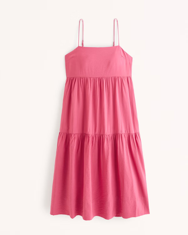 Trapeze Midi Dress | Abercrombie & Fitch (US)
