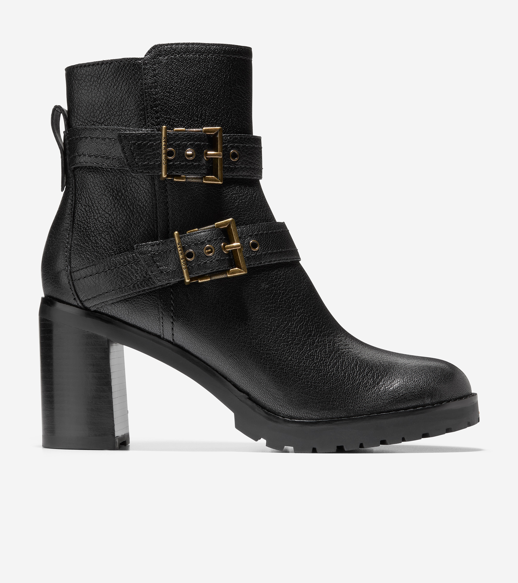 Women's Women's Foster Double Buckle Bootie in Black | Cole Haan | Cole Haan (US)