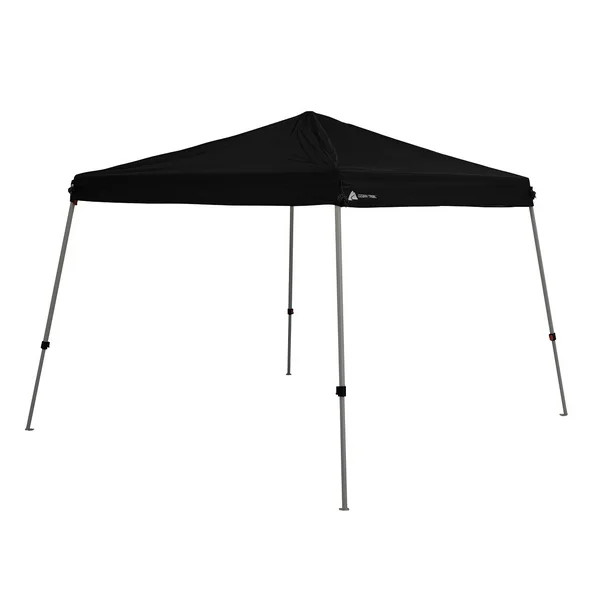 Ozark Trail 10' x 10' Instant Slant Leg Canopy, Black, outdoor canopy - Walmart.com | Walmart (US)