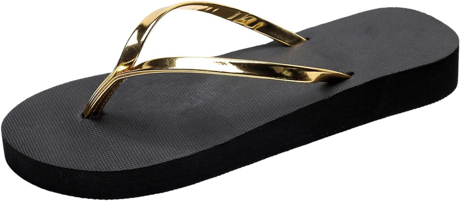 Women Shoes Flat Flip Flops Fashionable Soft Sole Outdoor Beach Flip Flops Women Slippers Memory ... | Amazon (US)