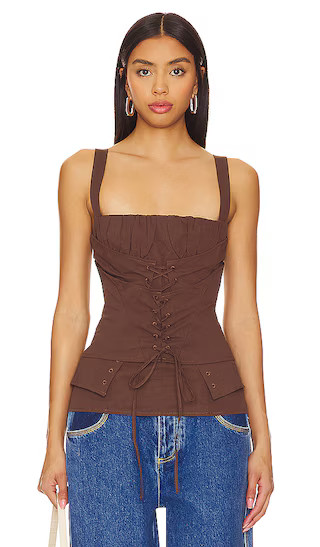 In Bloom Top in Chocolate | Revolve Clothing (Global)