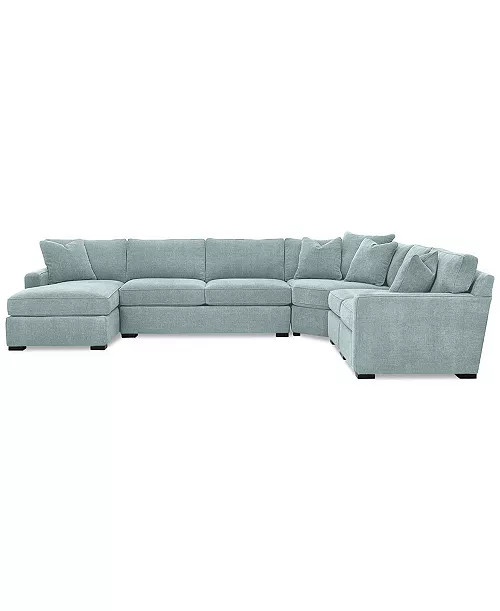 Radley 5-Piece Fabric Chaise Sectional Sofa | Macy's