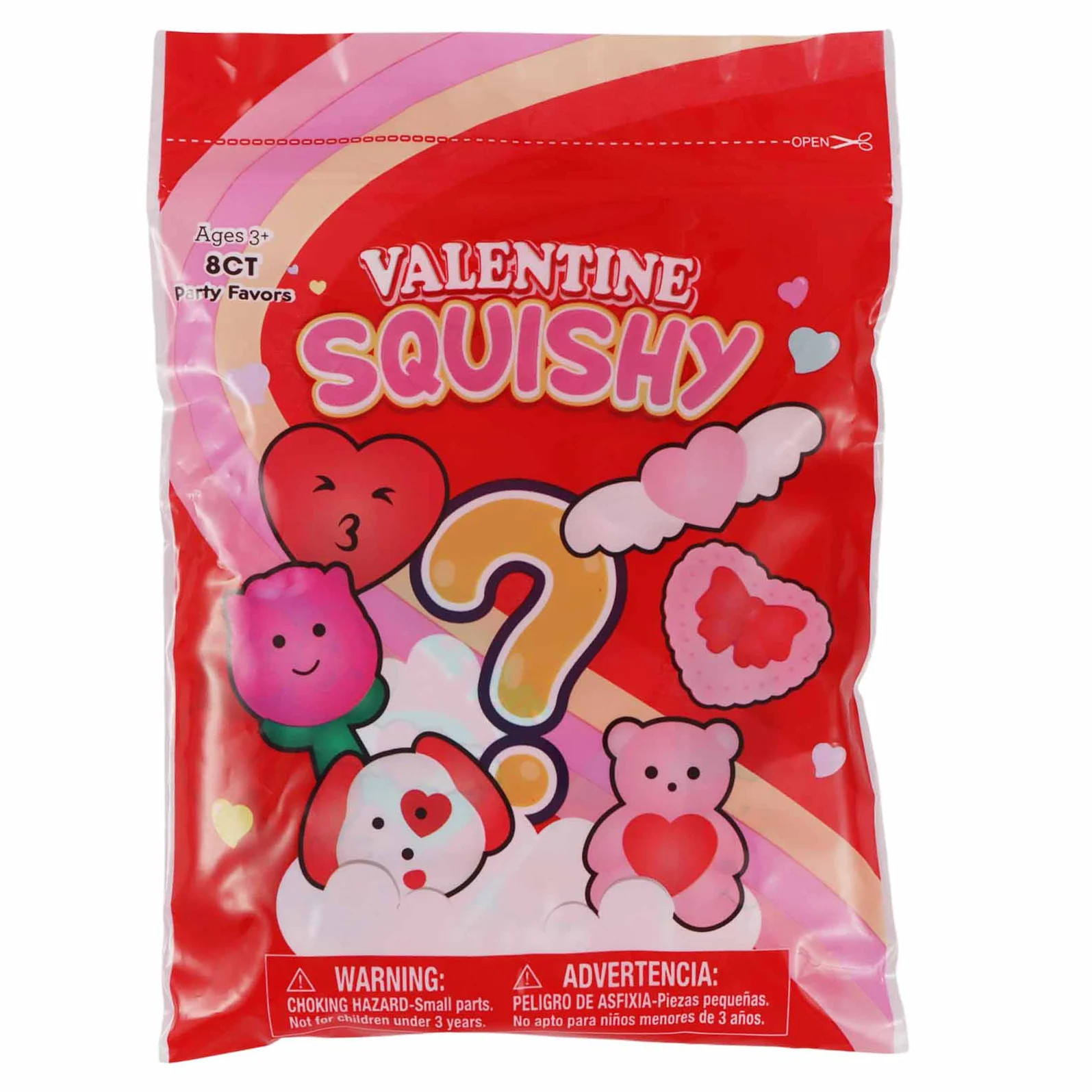 Mystery Valentine Squishy Party Favors, Multicolor, 8 Count, Valentine's Day by Way To Celebrate | Walmart (US)
