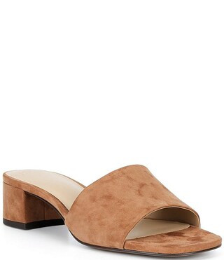 Antonio Melani Niya Suede Easy Slip On Dress Sandal Mules | Dillard's | Dillard's