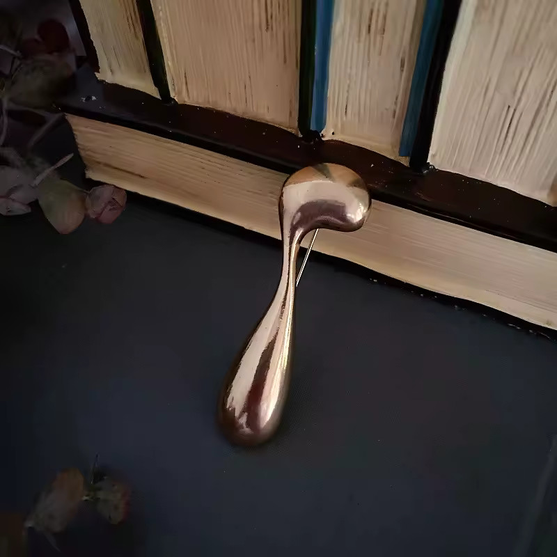 Broche de cuchara de Metal esmerilado minimalista francés Vintage de nueva corte, accesorios de ... | Aliexpress EU