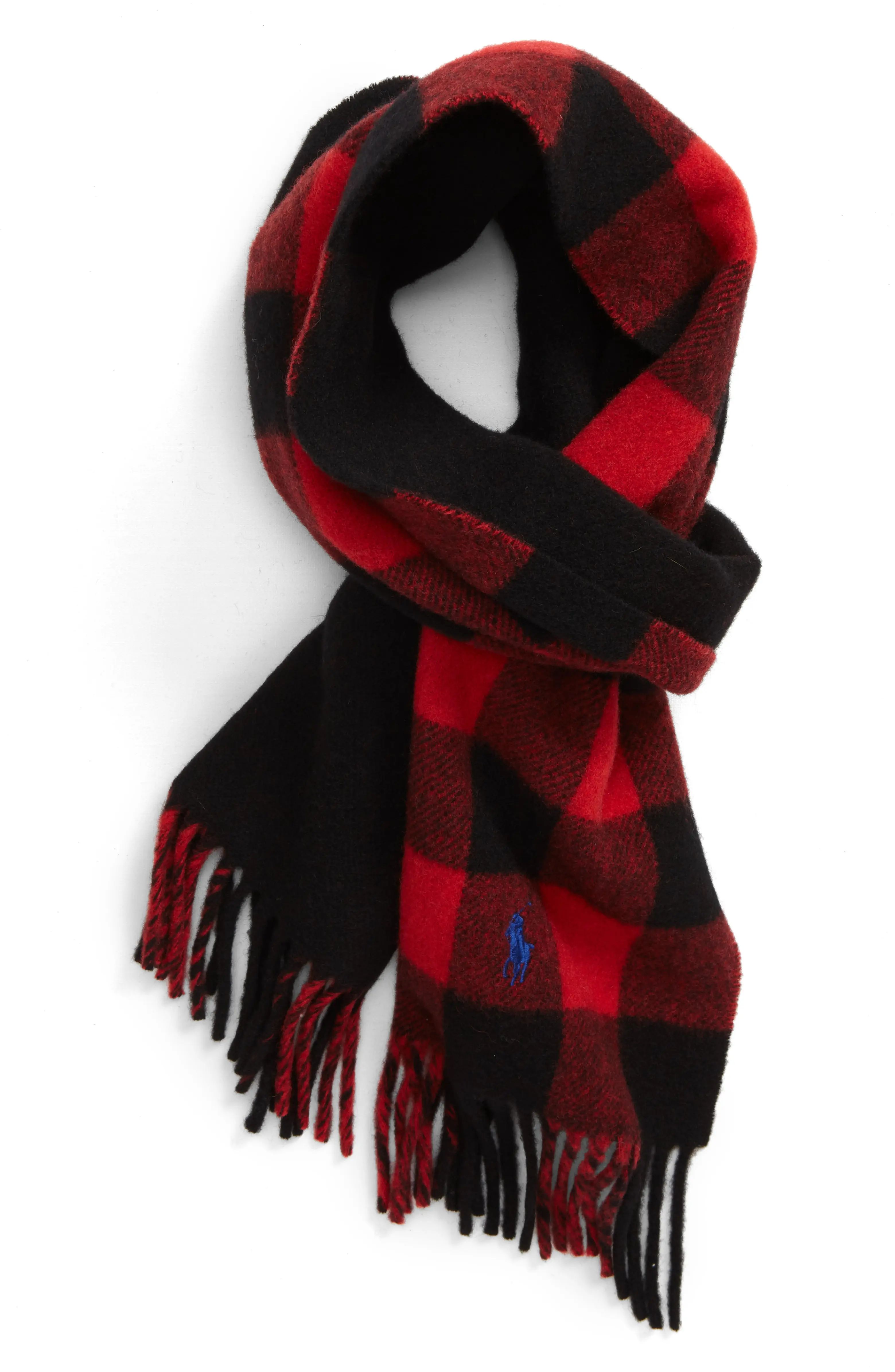 Polo Ralph Lauren Reversible Wool Blend Scarf | Nordstrom | Nordstrom