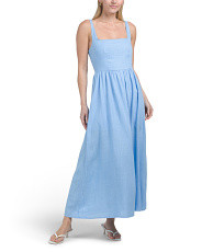 Linen Blend Sleeveless Maxi Dress | Casual Dresses  | Marshalls | Marshalls
