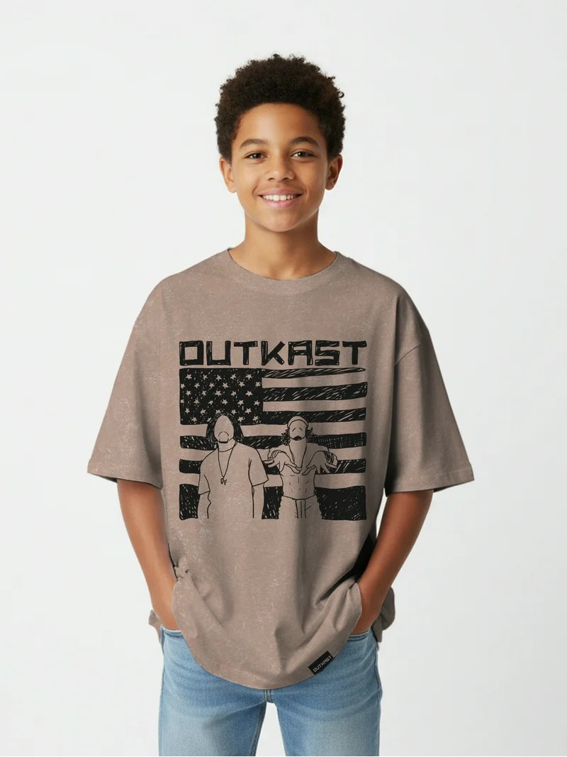 Outkast, Boys' Mineral Wash Graphic T-Shirt, Sizes 4-18 | Walmart (US)