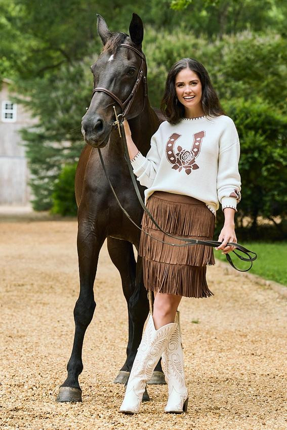Faux Suede Fringe Skirt | Cato Fashions