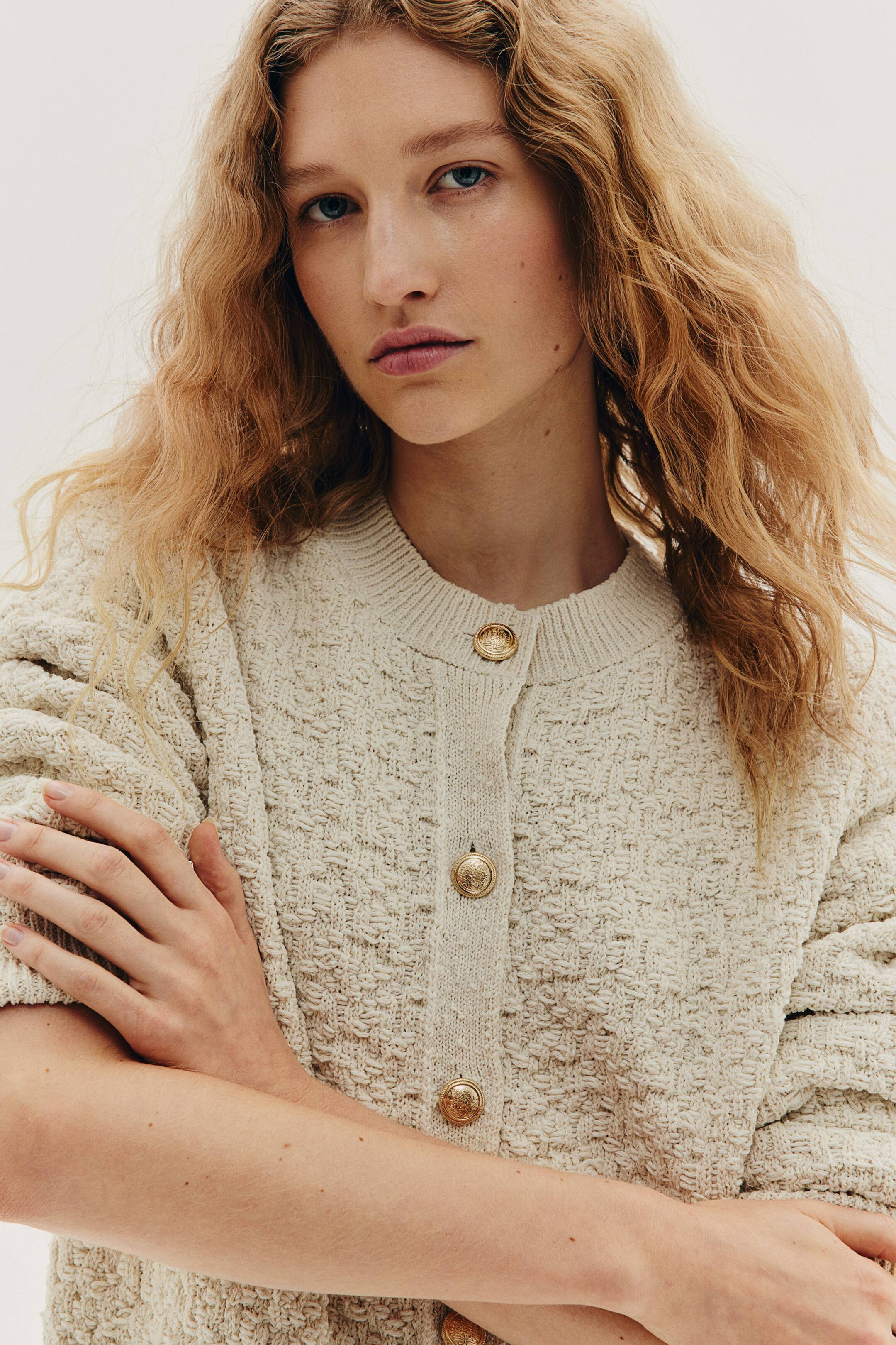 Textured-knit cardigan | H&M (UK, MY, IN, SG, PH, TW, HK)