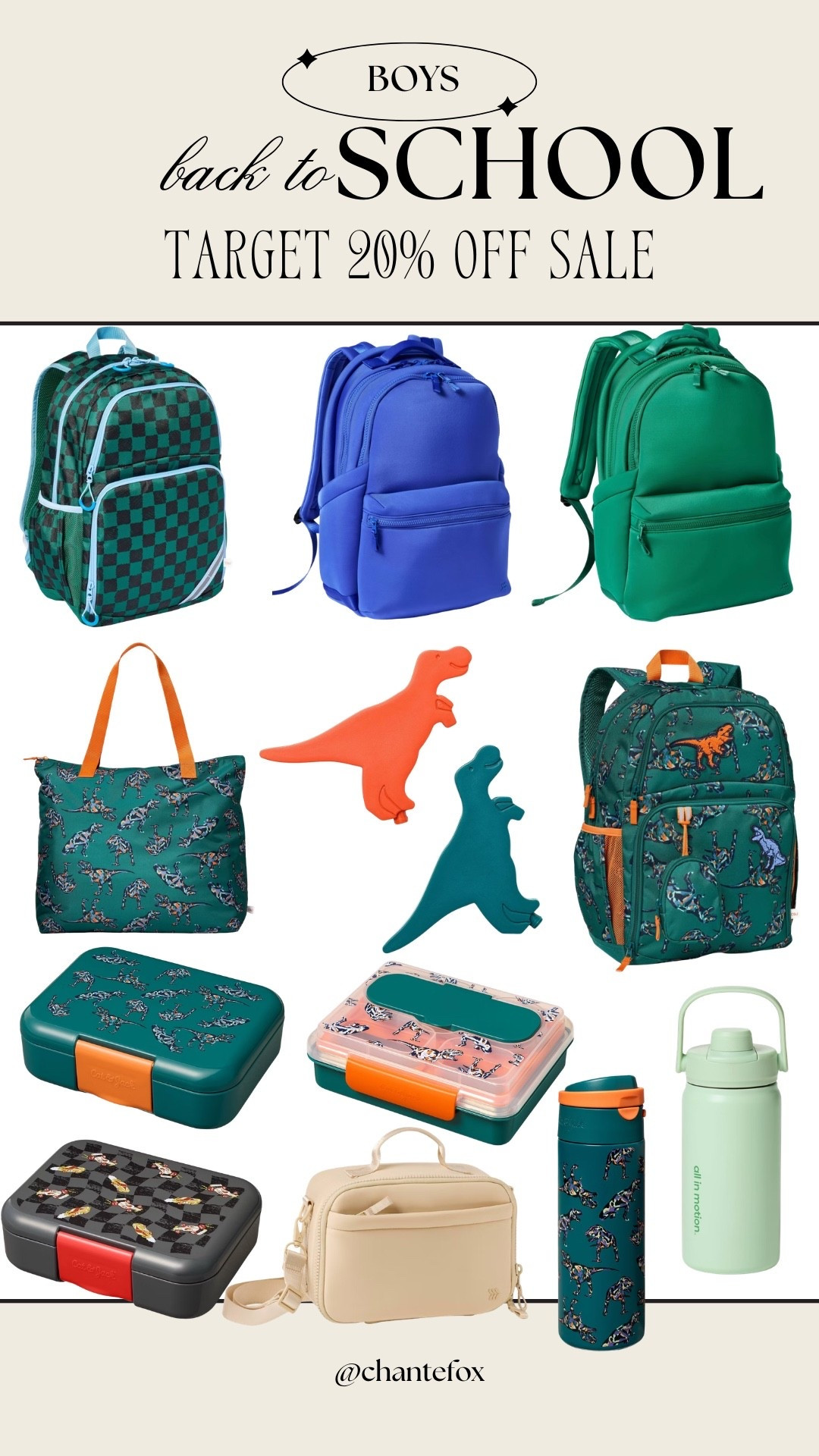 Target’s back-to-school sale is so good right now! 🎒 Lunch boxes, backpacks, and more are 20% off—definitely worth grabbing before the good ones are gone!

#TargetFinds #TargetStyle #BackToSchool #BackToSchoolShopping #SchoolBackpacks #KidsBackpacks #LunchBox #SchoolSupplies #TargetDeals #BackToSchoolDeals #TeacherFinds #MomFinds #LTKKids #LTKSaleAlert #TargetKids

#LTKmomlife #LTKKids #LTKSaleAlert