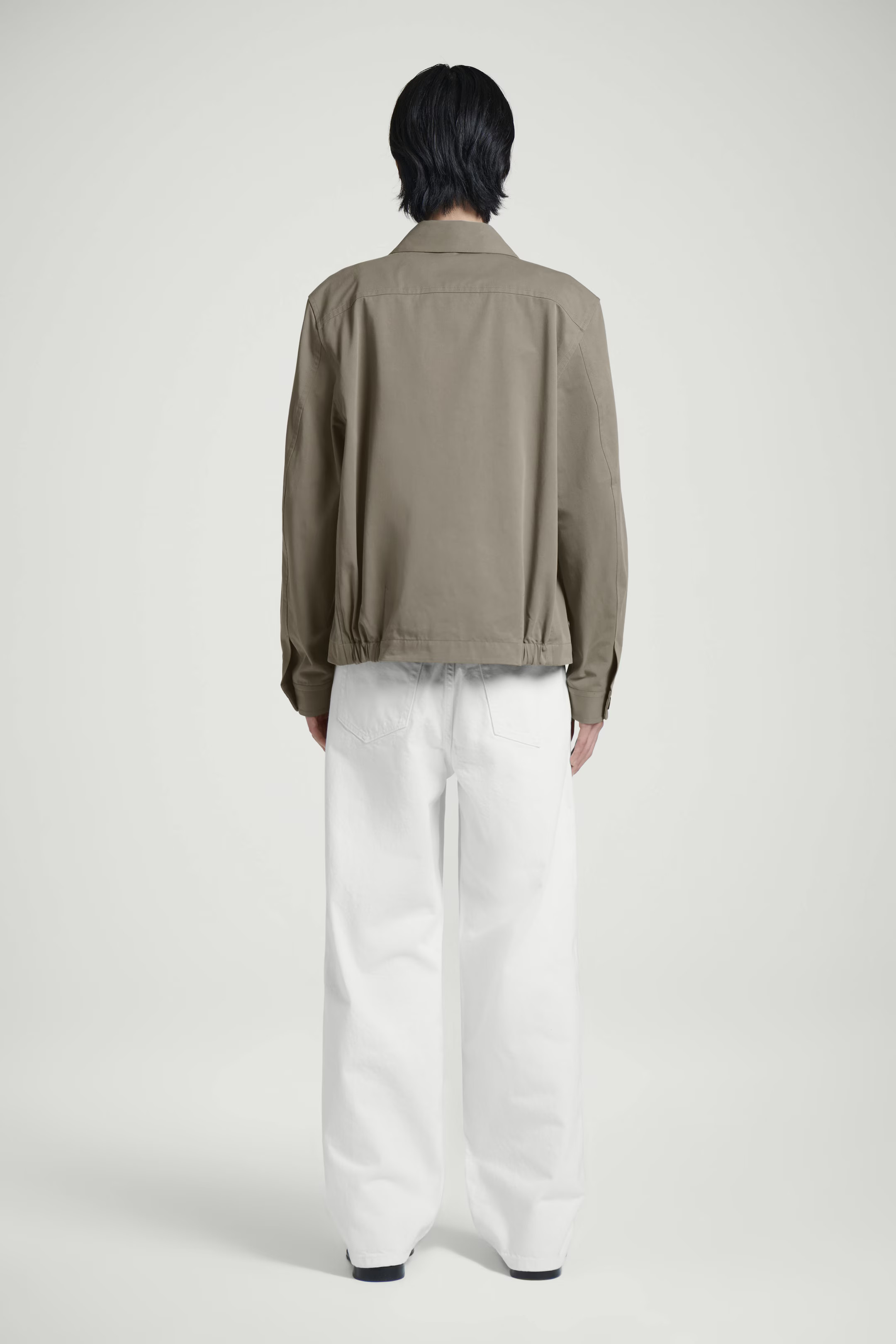 UTILITY COTTON-TWILL OVERSHIRT - DARK MOLE | COS AU | COS (AU)