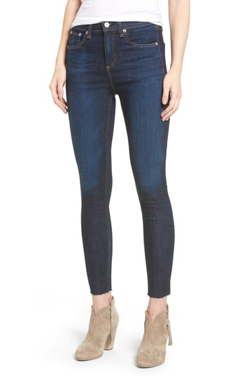 Women's Rag & Bone/jean High Waist Skinny Ankle Jeans, Size 23 - Blue | Nordstrom