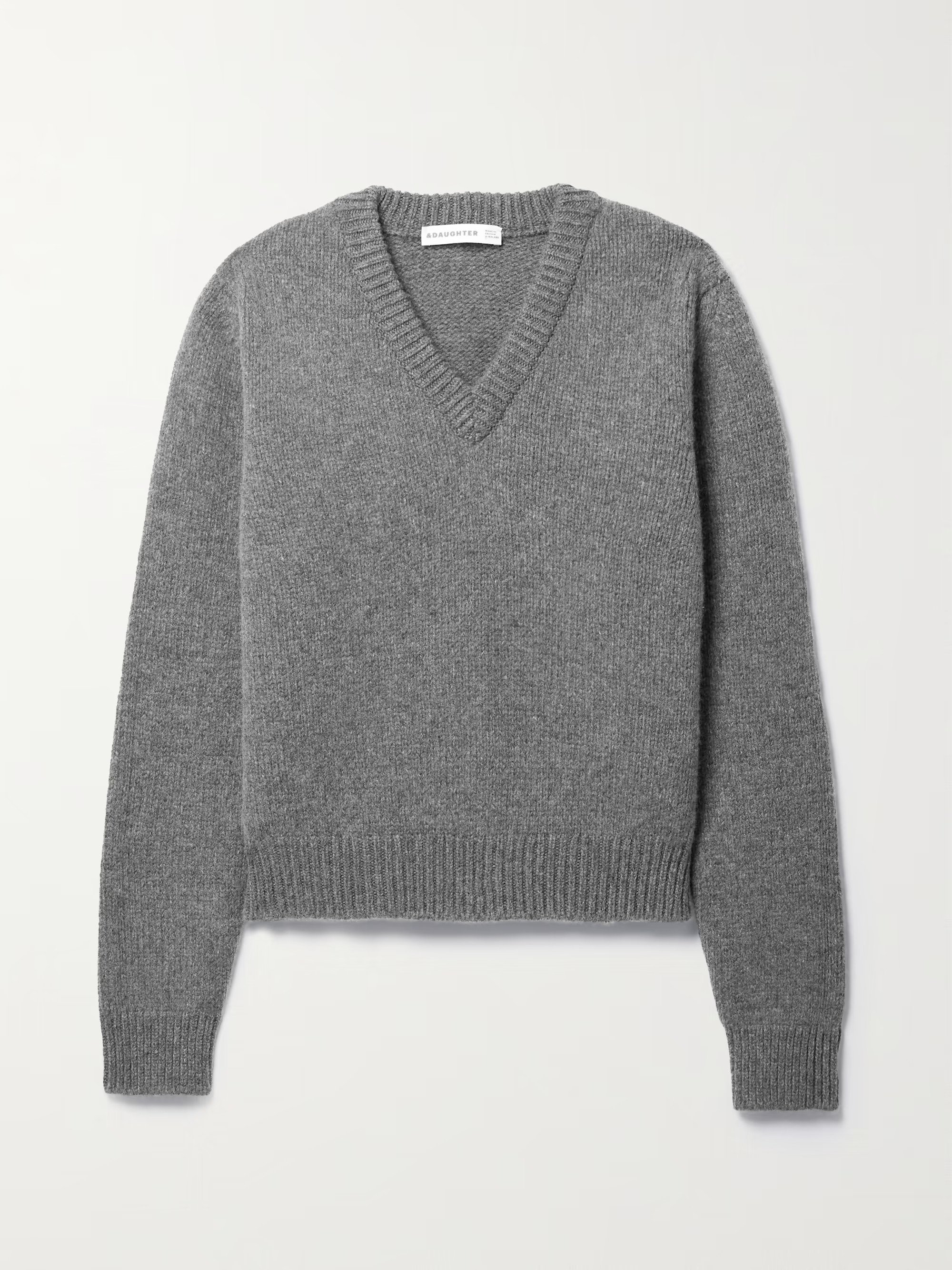 &DAUGHTER + NET SUSTAIN Glenn ribbed wool sweater | NET-A-PORTER | NET-A-PORTER (UK & EU)