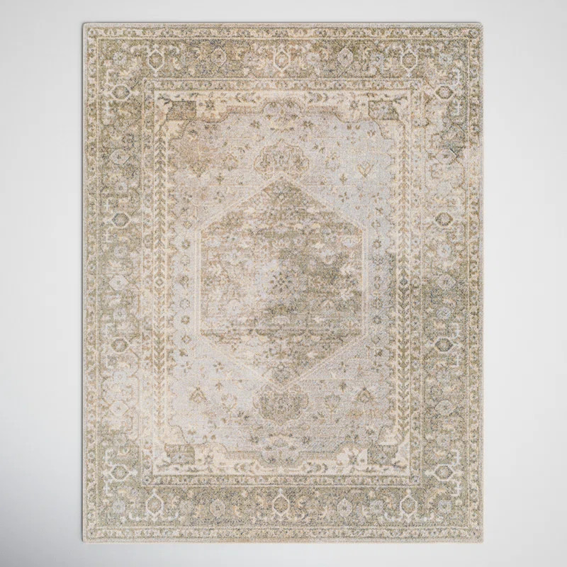 Bellinger Kinyon Oriental Polyester Area Rug in Beige | Wayfair North America