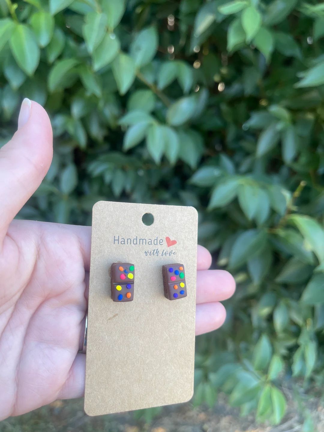 Cosmic Brownie Earrings Food Earrings Clay Earrings Stud - Etsy | Etsy (US)