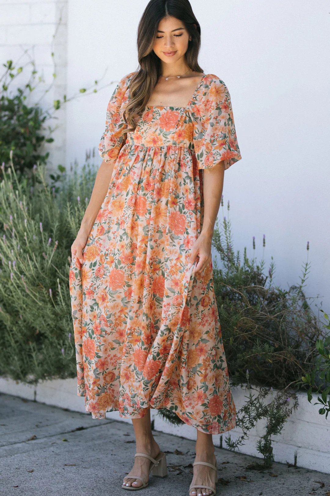 Estelle Babydoll Maxi Dress | Morning Lavender
