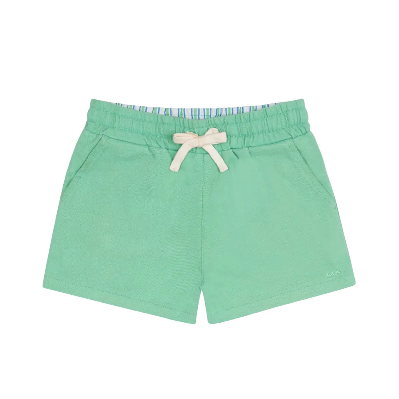 boys gustavia green ultra-soft twill shorts | Minnow