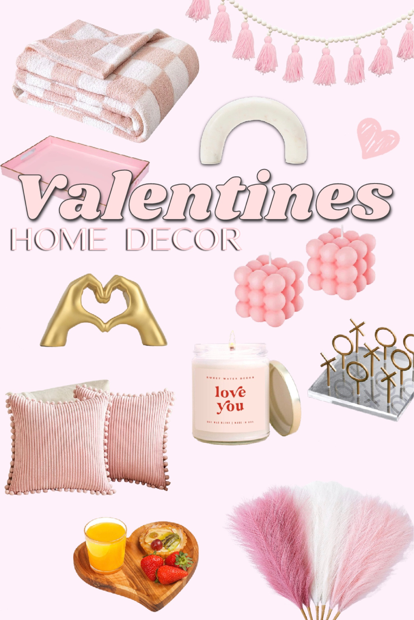 Valentine’s Day | valentines home decor | living room decor | bedroom valentines decor | Valentine’s decorations | amazon finds | found it on amazon | valentines kitchen | heart decor | pink blanket | Valentines gifts for her 

#LTKGiftGuide #LTKhome #LTKSeasonal