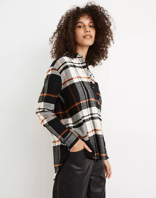 Oversized Ex-Boyfriend Shirt in Bromley Plaid | Madewell