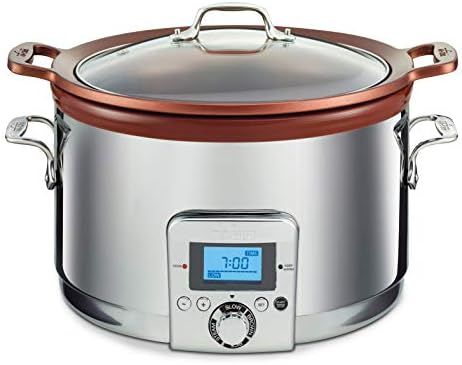 All-Clad Gourmet Slow Cooker, 5 quarts, Silver,SD492D50 | Amazon (US)