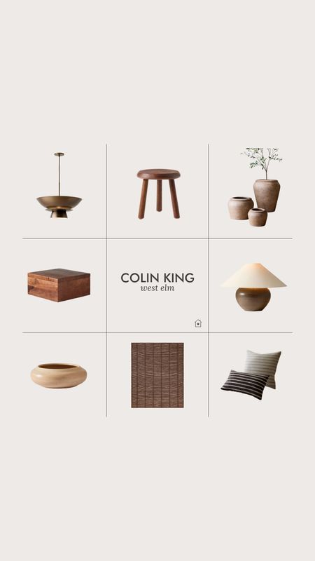 Colin King favorites from West Elm including the beautiful lamp we bought for the Red House

#LTKhome