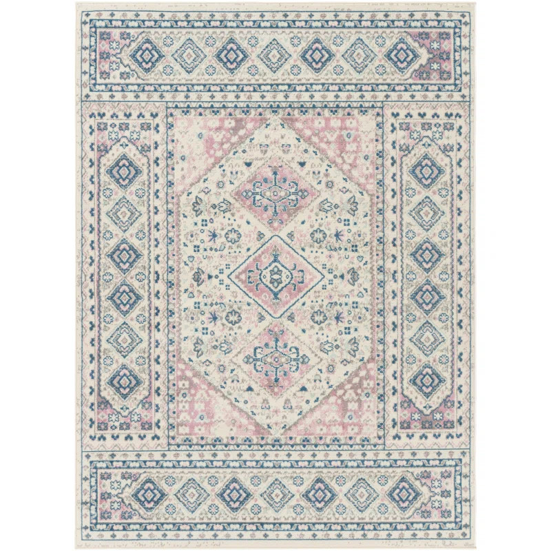 Eti Oriental Pale Pink/Pale Blue Area Rug | Wayfair North America