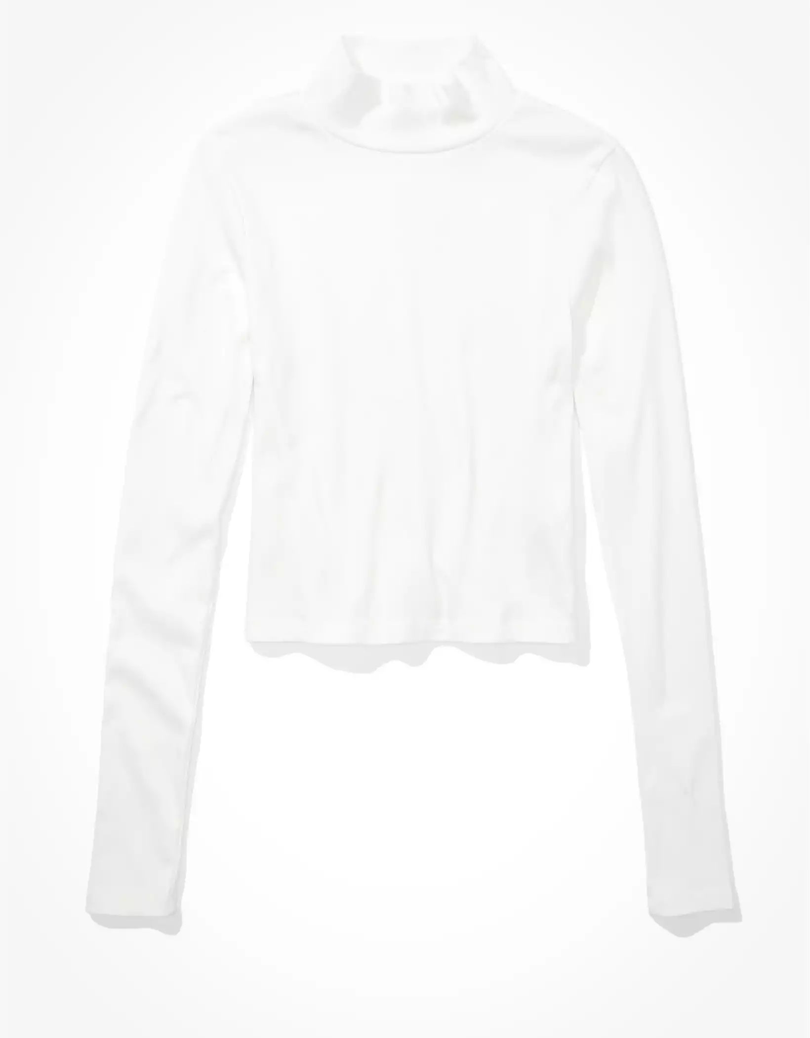 AE Long-Sleeve Mock Neck T-Shirt | American Eagle Outfitters (US & CA)
