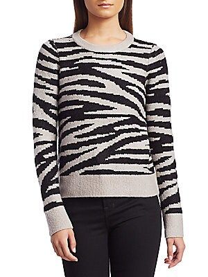 Zebra Jacquard Sweater | Saks Fifth Avenue OFF 5TH