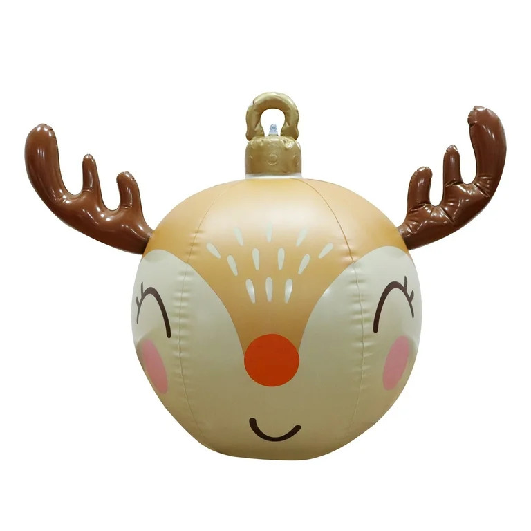 Holiday Time Inflatable Blow-Up Reindeer Ornament, 41in wide - Walmart.com | Walmart (US)