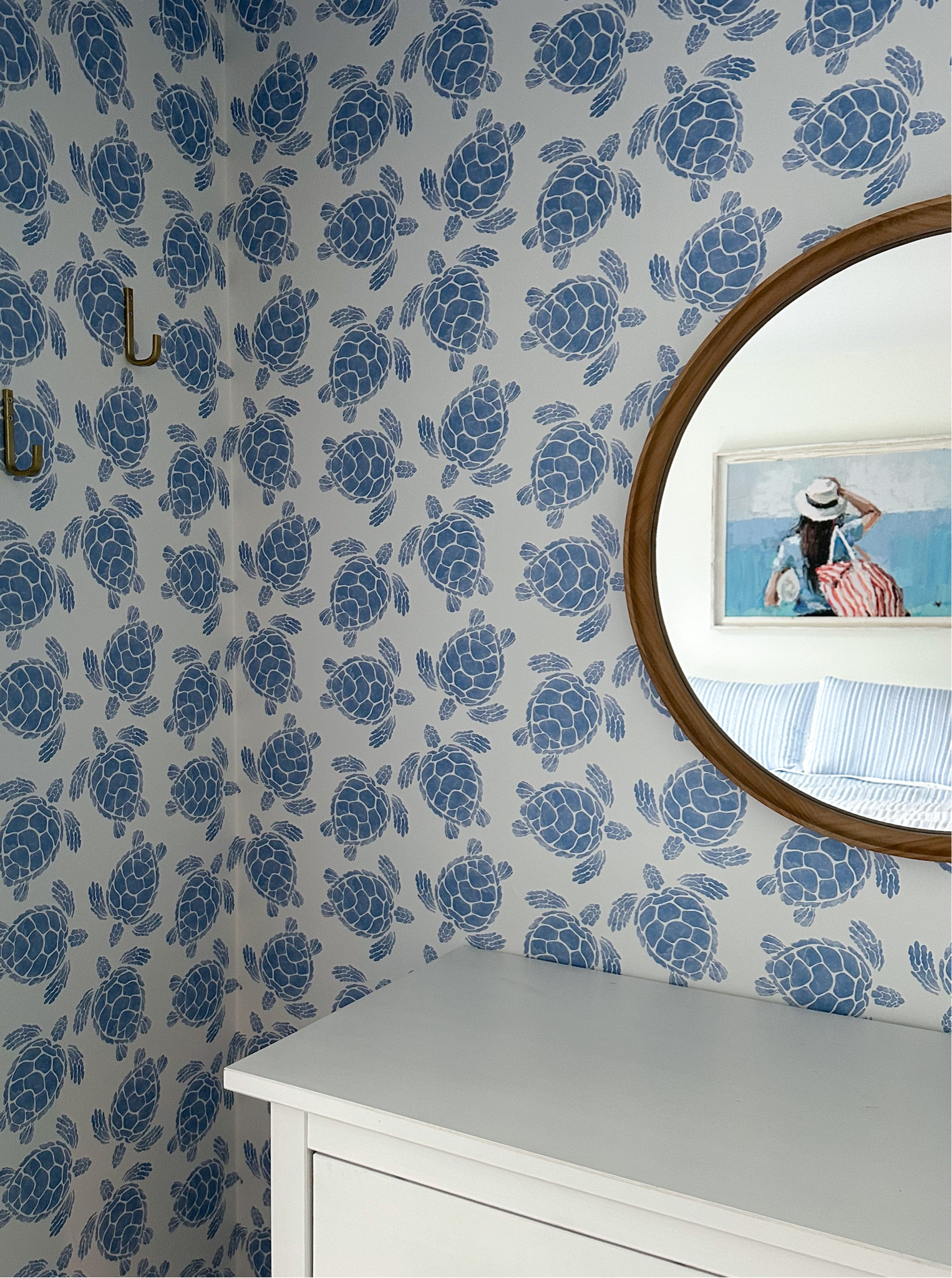 Fun peel and stick wallpaper in the beach house closets from Love vs. Design

#LTKhome #LTKfamily #LTKFind