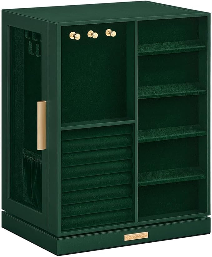 SONGMICS GISELLA Collection - Jewellery Box Organiser 360° Rotating, Vertical Jewellery Display ... | Amazon (UK)