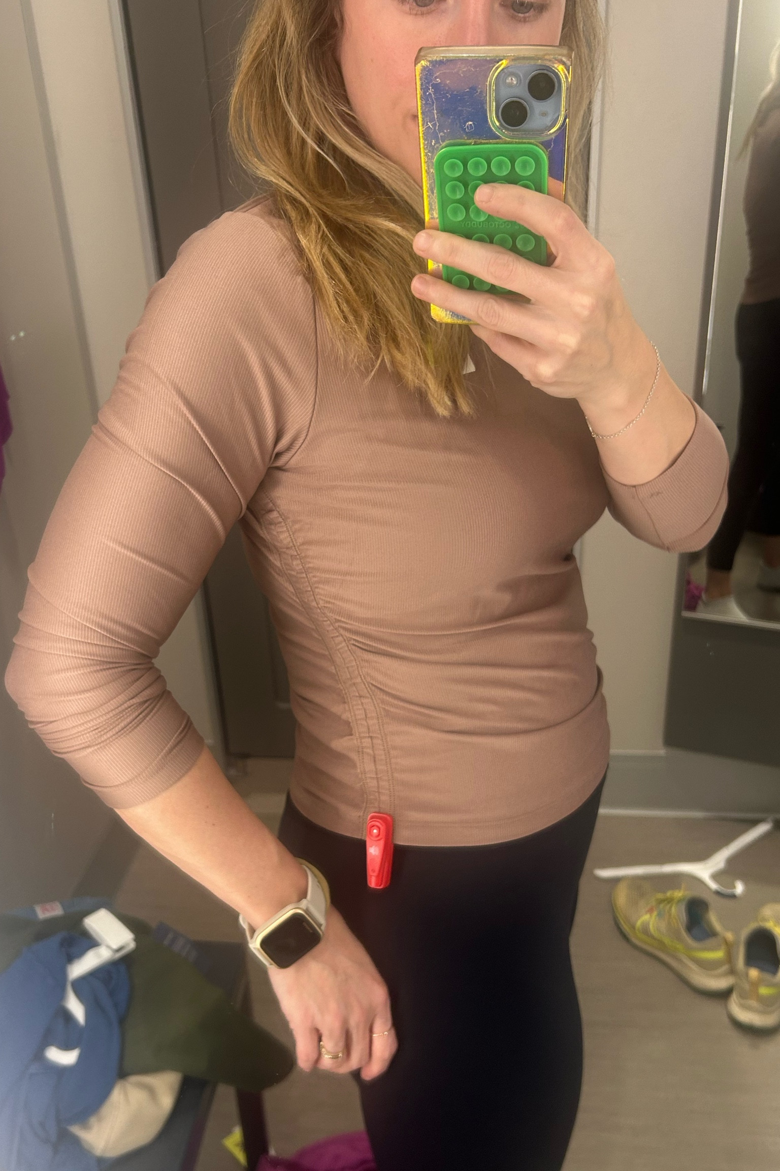 Athleisure top from target - I had to get this! Would probably wear with a skirt instead of leggings since it’s cropped - love the tan color!  

#LTKStyleTip #LTKFindsUnder50 #LTKFitness
