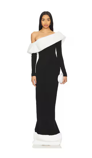 Charlotte Dress With Faux Fur Trim | Revolve Clothing (Global)