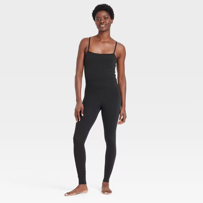 Women's Everyday Soft Active Bodysuit - All In Motion™ Black XL: Moisture Wicking, Quick Dry, UPF 50+ | Target