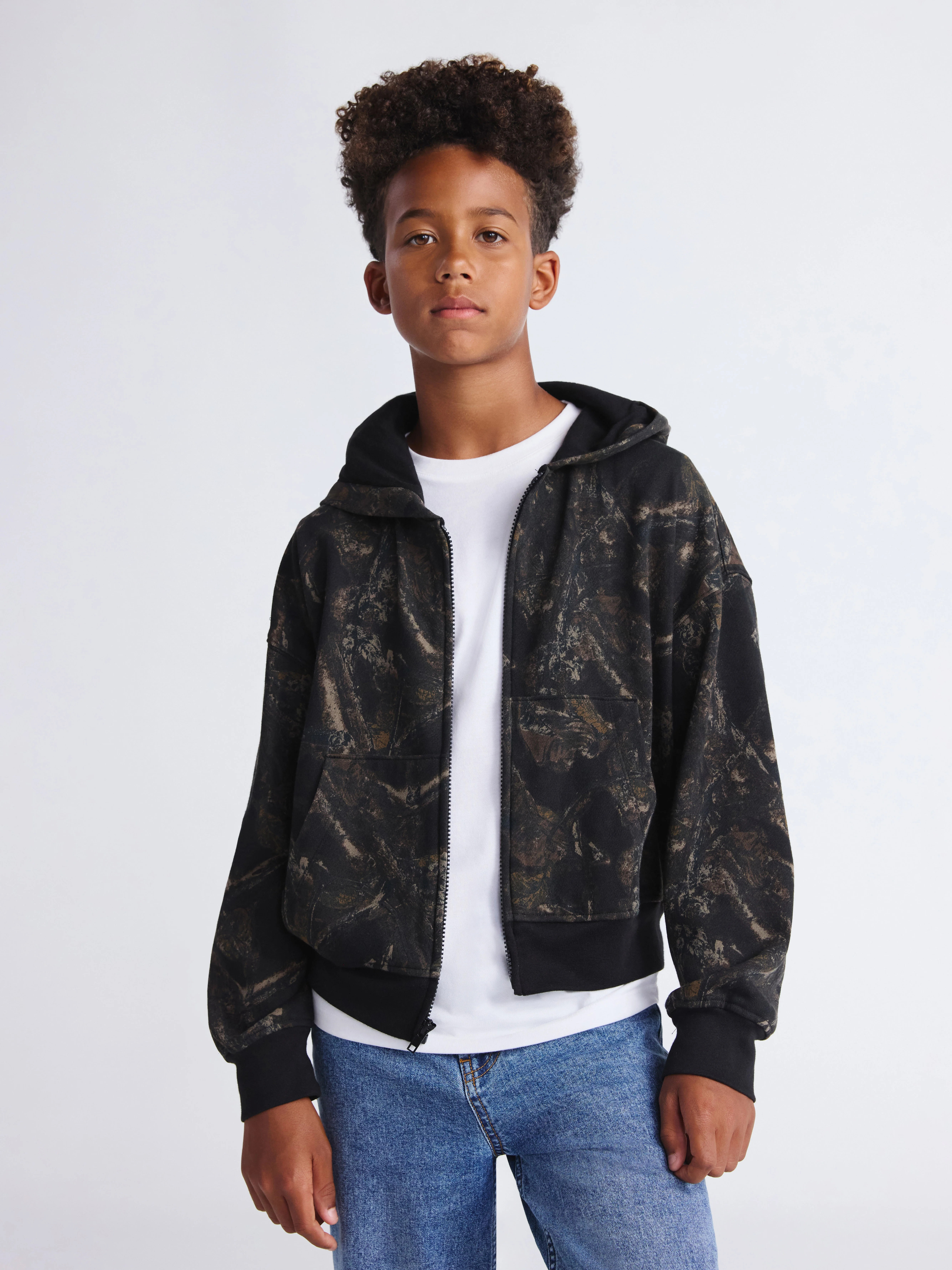 Weekend Academy Boys Fleece Zip Up Hoodie, Sizes 4-18 - Walmart.com | Walmart (US)