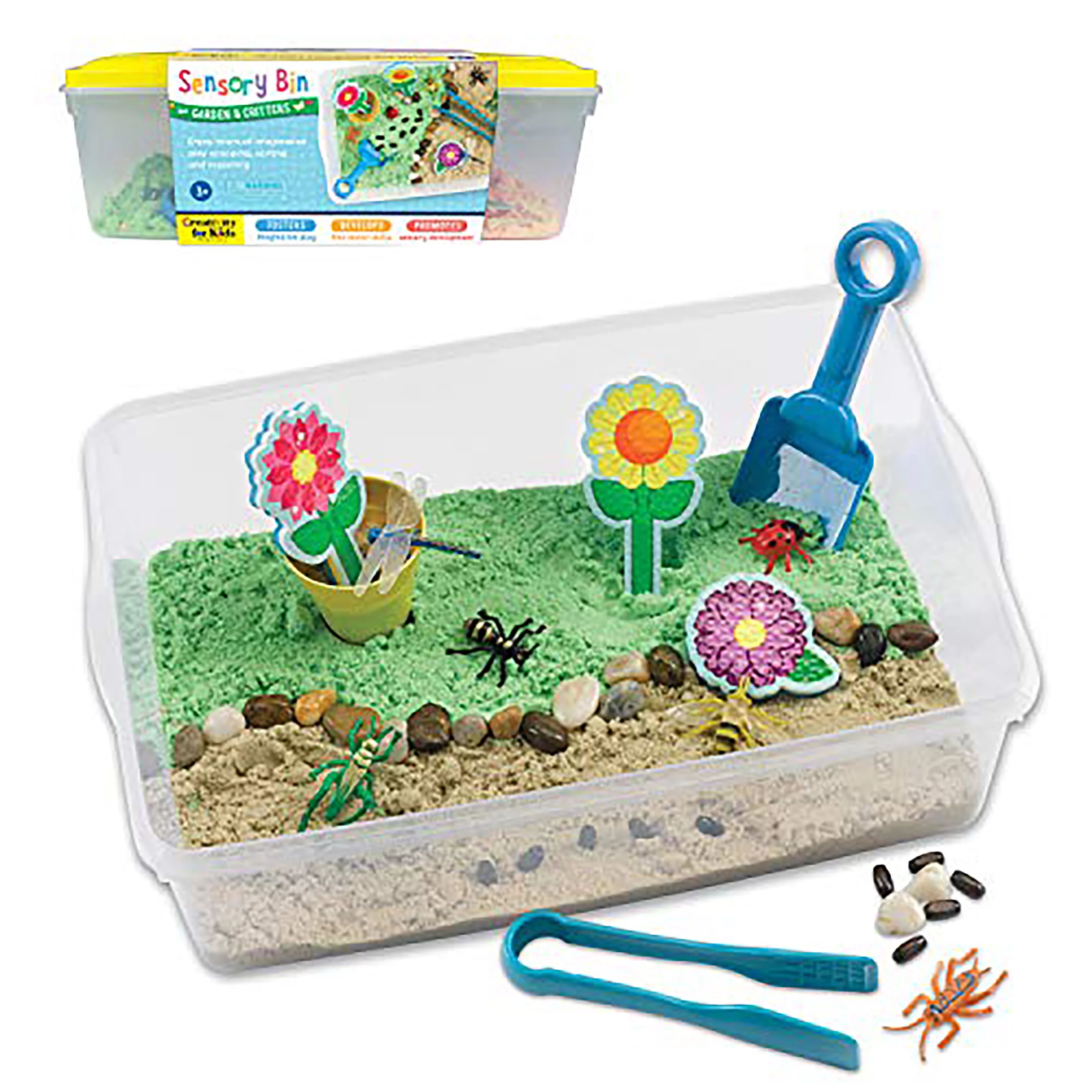 Creativity for Kids Sensory Bin Garden & Critters- Child & Toddler Sensory Activity for 3 Year Ol... | Walmart (US)