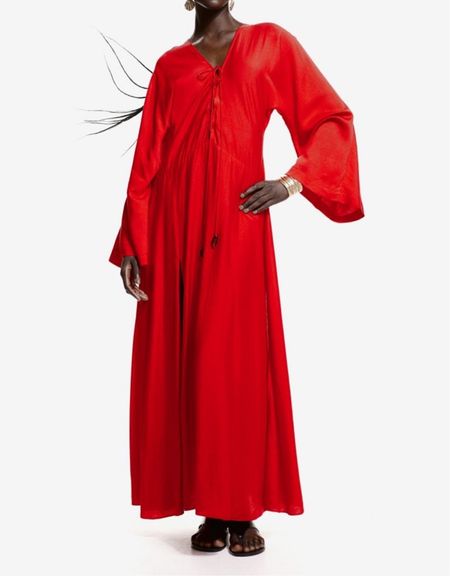 Red caftan dress 

#LTKSeasonal #LTKstyletip #LTKfindsunder100