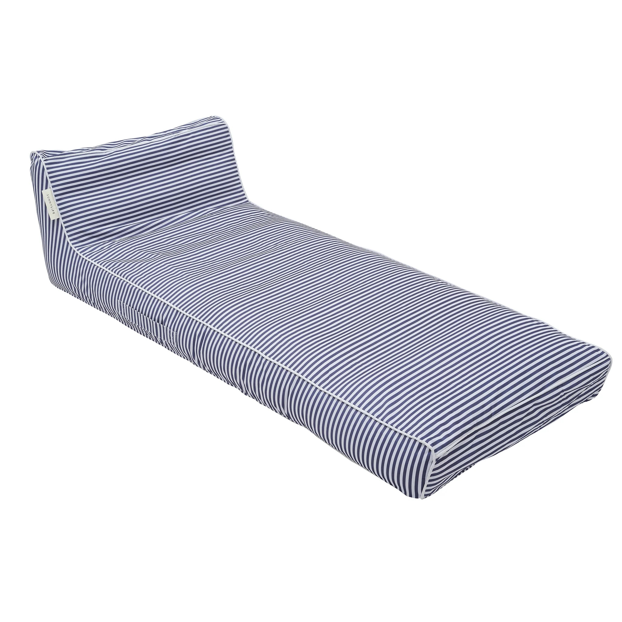 Luxe Lie-On Lounger - Le Weekend Navy | SUNNYLIFE US