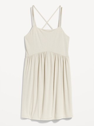 Fit & Flare Cross-Back Mini Cami Dress for Women | Old Navy (US)