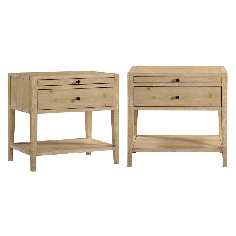 Vullnet 1-Drawer Nightstand - Set Of 2 | Wayfair North America