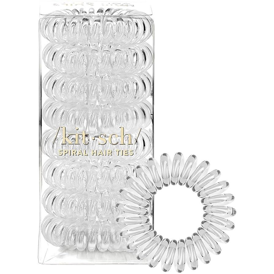 Kitsch Spiral Hair Ties for Women, Coil Hair Ties for Thick Hair, No Crease Hair Tie, Spiral Hair... | Amazon (US)