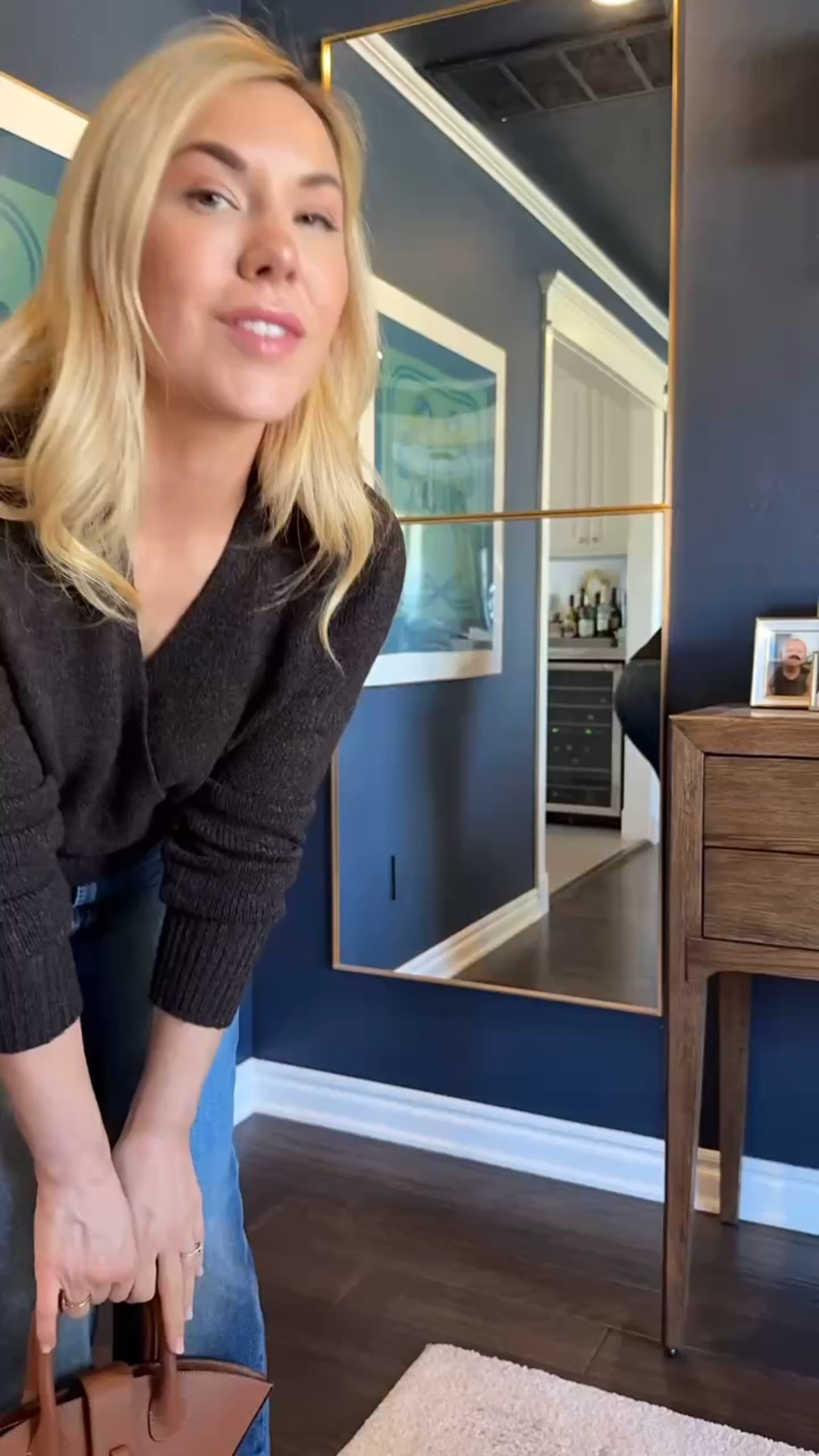 These are a cross between a barrel and wide leg jeans - as far as length I am 5’4 with long legs.

Mother jeans 
Wrap sweater 
Sweater
#ltkshoecrush
#ltkitbag

#LTKStyleTip #LTKFindsUnder100 #LTKSeasonal