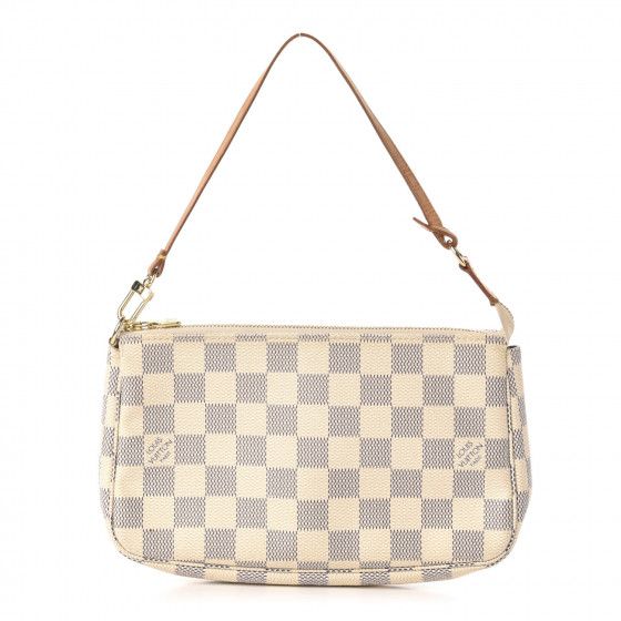 LOUIS VUITTON Damier Azur Pochette Accessories | Fashionphile