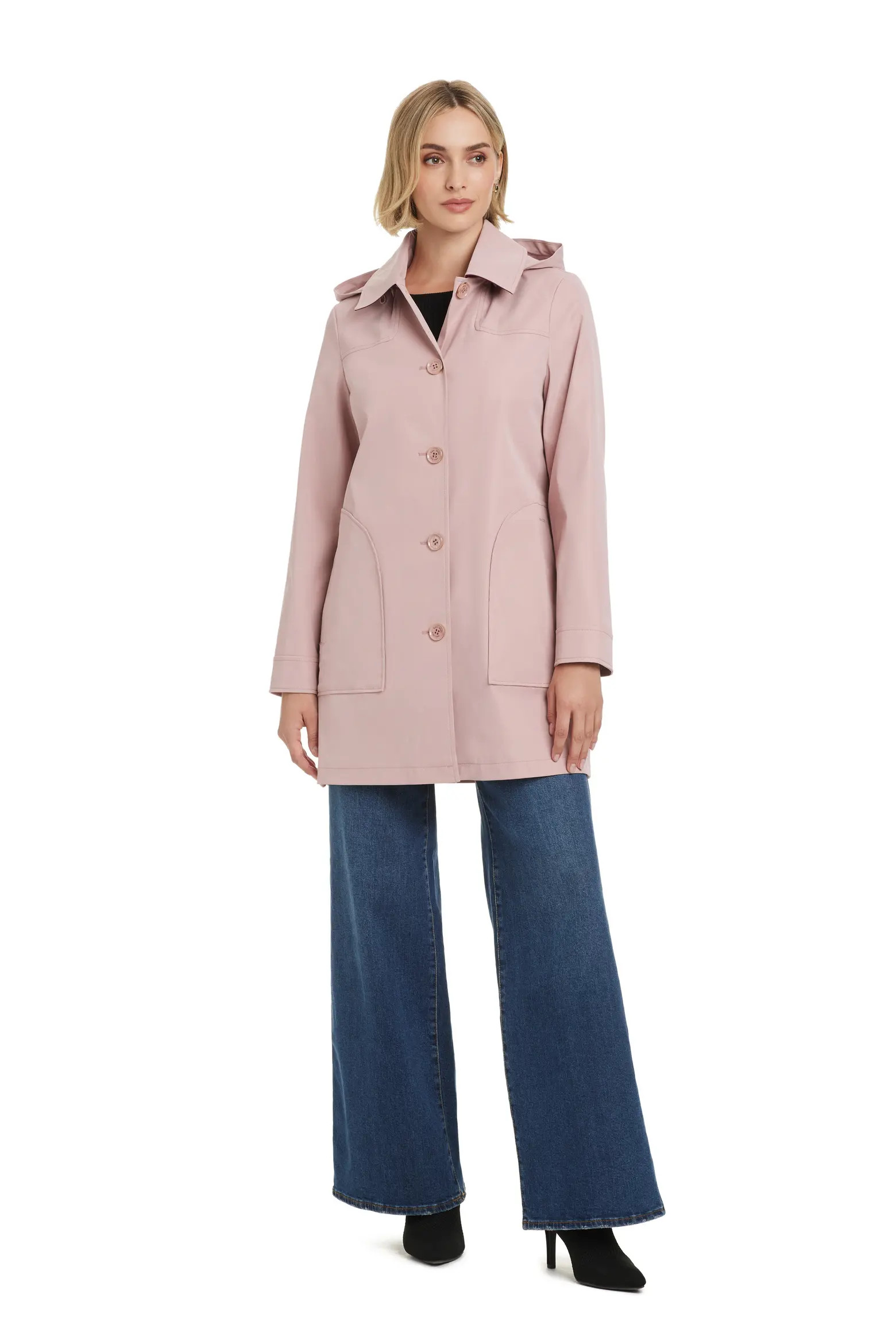 Water Resistant Coat with Removable Hood (Women) | Nordstrom | Nordstrom