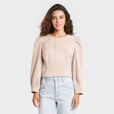 Women's Long Sleeve Denim Pullover Top - Universal Thread™ | Target