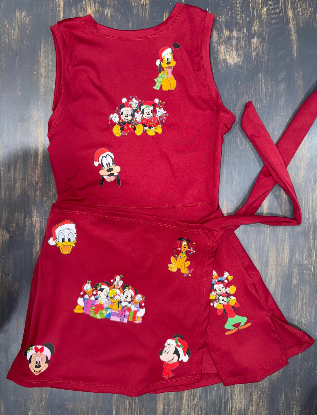 Christmas Mickey and Friends Disney Tennis Dress, Disney Outfit for Women, Mickey Christmas Dress... | Etsy (US)